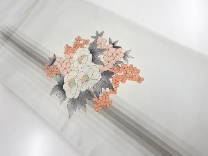 アンティーク　作家物　手描き花模様袋帯（材料）